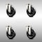 Service Caster 5 Inch 316SS Hard Rubber Wheel Swivel Top Plate Caster Set SCC-SS31620S514-HRS-4 - alternate 1